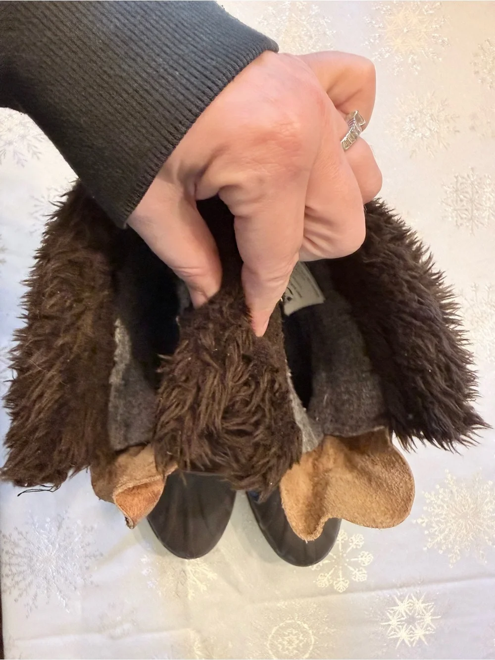VINTAGE Sorel Badger Warm Winter Snow Boots Insulated Leather Waterproof Women 6